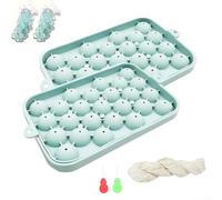 Silicone Grape Shape Soap Molds 2 Pack for Homemade Soap Crafting For Beginners Soap Making Kit Supplies (Blue)