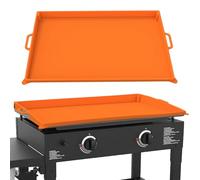 Silicone Griddle Cover Mat Compatible with Blackstone 36 Inch Griddles, Raised Edge Design with Carry Handle, Washable Outdoor BBQ Accessory, Orange (36)
