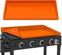 Silicone Griddle Cover Mat for Blackstone: Durable Grill Accessories Full Wrap-Around Griddle Flat Top Cover Food-Grade Protection Grill Buddy Mat (36 in, Orange)