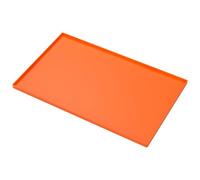 Silicone Griddle Cover Mat, Non Stick Waterproof Heightened Edge Thickened Foldable Protective Grill Mat, Heavy Duty Food Grade Silicone Griddle Grill Mats Accessories for Outdoor BBQ(orange-28in)