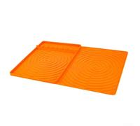 Silicone Griddle Cover,Protective Grill Mat BBQ Non-stick Easy Cleaning Pad Cover For Outdoor Cooking(Orange)