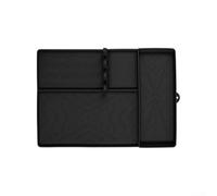 Silicone Griddle Mat with Ample Space for BBQ Tools, Features Non Skid Base and Built In Grease Management (Black)