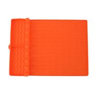 Silicone Griddle Tools Mat Heat Resistant Large Size Non Slip Spatula Holder Organizer for Outdoor Grill Kitchen Countertop BBQ Accessories Food Grade Silicone 15.9x11.8 Inches (Type 2)