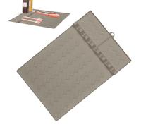 Silicone Grill Mat for Storing Utensils, Silicone Spatula Mat for Side Grill Rack, BBQ Griddle Tool Mat, for Cooking at Home in the Kitchen on the Worktop Grill Plate Gri