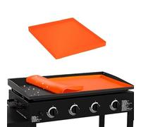 Silicone Grill Mat, Silicone Grill Mat for Blackstone Griddle Protective Pad Reusable Outdoor Blackstone Protect Against Leaves (Orange, 17 Inches)