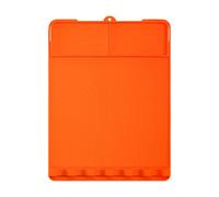 Silicone Grill Protector for Weber Go-Anywhere Charcoal 1980-2026, BBQ Heat Mat, Raised Edge Grooved Pad, Suitable for Grills Counters and Outdoor Kitchens,C Orange