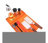 Silicone Grill Spatula Mat-Large Heat Resistant Drip Mat, Outdoor Grill Tool Organizer & Utensil Holder | Kitchen Accessories Countertop Protector