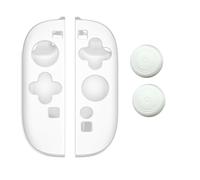 Silicone Grip Case for Switch 2 for J-con, Soft Anti-slip Anti-scratch Dust-proof Handle Protective Cover With Thumb Grip Caps for Switch 2 Gamepad Accessories (white)
