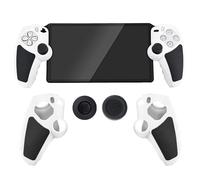 Silicone Grip Cover Case for PlayStation Portal, Anti-Slip Controller Protective Sleeve Ergonomic Handle Case with 2 Thumb Grip Caps for PS Portal Gaming Accessories (White)