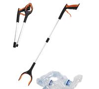 Silicone Grip Reacher - Foldable Stick, Trash Claw | Ergonomic Pick Up Grabber, Strong Magnetic Tip with Easy Grip for Hard to Reach Trash Around Home and Garden, 83x10cm/32.68x3.94 inches