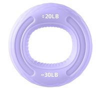 Silicone Grip Strength Trainer, 20-30 Lbs Hand Exerciser for Finger, Hand and Wrist Strengthening, Rhythm Purple, Portable Training Tool for Men and Women, Easy to Carry Daily Use