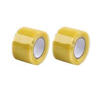 Silicone Grip Tape for Canoe Dragon Boat Paddles - Self- Hydrophobic Sealing Tape for Diving Hoses and Cable Joints 43 X 29 Mm 2-Pack(Yellow)