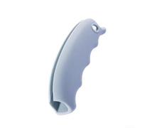 Silicone Grocery Bag Carrier Handle Heavy Duty Grip Shopping Bag Holder Silicone Comfortable Finger Grooves Hands Free Shopping Bag Clip for Groceries and Gear Portable Silicone Bag Handle (Blue)