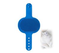 Silicone Grooming Strap Pad for Cats, Cat Face Scratchers and Massager Cats Deluxe Gentle Foam Combs Mitt Kit Rabbit Skin-Friendly Soft Scrubber Mitts for Pets Kitten (Blue)
