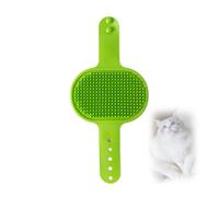 Silicone Grooming Strap Pad for Cats, Cat Face Scratchers and Massager Cats Deluxe Gentle Foam Combs Mitt Kit Rabbit Skin-Friendly Soft Scrubber Mitts for Pets Kitten (Green)