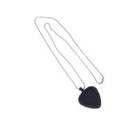 Silicone Guitar Accessory Necklace Heart Picks Holder Pendant Necklace Silicone Texture Perfect for Ukulele Bass Players String Instrument Accessory