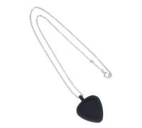 Silicone Guitar Accessory Necklace Heart Picks Holder Pendant Texture Perfect for Ukulele Bass Players Guitar Pick Holder