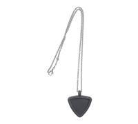 Silicone Guitar Accessory Necklace Heart Picks Holder Pendant Texture Perfect for Ukulele Bass Players Guitar Pick Holder