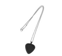 Silicone Guitar Accessory Necklace Heart Picks Pendant Necklace Silicone Texture Perfect for Ukulele Bass Players Guitar Picks