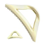 Silicone Hair Clip Ergonomic Triangular Claw Clamp Silicone | Styling Hair Clips, Summer Style, Textured Triangle Shark Stylish Anti-Collision, Back of the Head