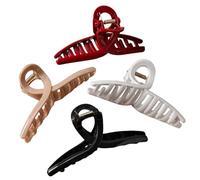 Silicone Hair Clip - Hair Accessories for Hairstyles - Fixed Practical Clips 4 Pieces for Wedding Dance Events Concerts Travel School