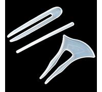 Silicone Hair Clips Making Kit,Barrette Mould,3 Pcs Clear Hairpin Molds Hair Stick Silicone Molds Headdress Hair Pin Epoxy Resin Casting Mold DIY Craft Jewelry Making for Women,Girls,Toddler,Baby
