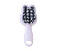 Silicone Hair Scrubber Baby Bath Brush Cartoon Pattern Bath Brush Scalp Massager Skin Friendly Head Scrubber