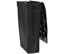 Silicone Hair Straightener Holder Pouch Heat Safe with Suction Cup | Black Storage Pouch, Wall Mounting Design, for Hot Styling Tool and Hair Dryer Nozzle, Travel Use
