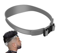 Silicone Haircut Tape - 8 Inch Curved Shaving Instructions, Flexible Cutting Template, Adjustable Trimming Operating Accessories, Reusable DIY Hair Cutting Tool for Men, Self-Skin Fade, D