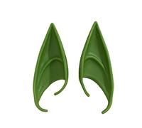 Silicone Halloween Fairy Pixie Elf Ears Earrings Colorful Sweet Cool Ear Clip Without Ear Holes Soft Pointed Goblin Ears Cosplay for Women Party Gifts Jewelry, one-size-fits-most, silicone, silicone