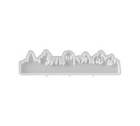 Silicone Halloween Mold with Layered Scene Detail, Decorative Wax Display Form for Fall Table Arrangements Halloween Mold Silicone Wax Decor Seasonal Tabletop Display Pumpkin Theme Scene