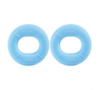 Silicone Hand Grip Ring Carpal Expander 2pcs Finger Forearm Exercise Trainer for Strength Training Gym Fitness Sports Grey Blue Pink(2pcs blue)