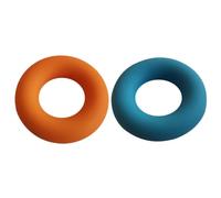 Silicone Hand Grip Rings O Shaped 2pcs Strengthener for Home Office | Mixed Colour Set, Musicians and Seniors, Rehab and Joint Care Random Color