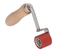 Silicone Hand Roller Tool, 75 Degree Angled Handle with 20mm Pressure Wheel, Heat Tolerant Design for Material Welding Applications, 130x112x32mm