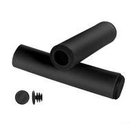 Silicone Handle Covers for Bicycles with Optimized Wall Thickness to Balance Flexibility and Support During Dynamic Riding (Black)