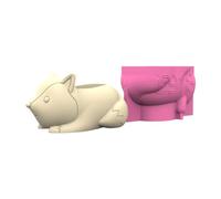 Silicone Handmade Plant Pots Animal Shape Suitable for Cement Or Plaster to Designing Containers Plant Pots