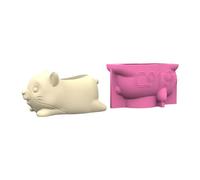Silicone Handmade Plant Pots Animal Shape Suitable for Cement Or Plaster to Designing Containers Plant Pots