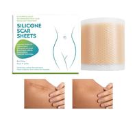 Silicone Healing Tape - Reusable Skin Repair Strip for Post Recovery, Gentle Adhesive Support with Hydrating Layer, Scar Patch for Burns Cosmetic Procedures, 1.6in 120in
