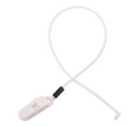 Silicone Hearing Aid Lanyard and Adjustable Dual-end Clips | White Removable Cord Design, Quick-release Safety Clips, Fits Neck Size, for Outdoor Errands