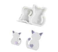 Silicone Heart Mold for Decorative Work, Easy Release Casting Shape, Home Maker Tool, Wax Display Accessory Heart Silicone Mold Home Wax Casting Shaped Form