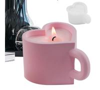 Silicone Heart Mug Mold - Three-Dimensional Nonstick Light Resin Mould, Smooth Deforming Craft Mould, Reusable Soft Material | Versatile DIY Creation Solution For Plaster Chocolate Candy Handma