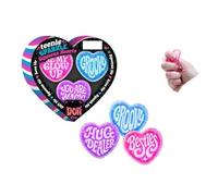 Silicone Heart Squeeze Balls(3 Pcs)-Ultra Soft & Silent Kneading Balls, Mini Valentine’s Day Gift For Desk Decor And Soothing(1 set)