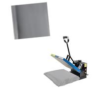 Silicone Heat Press Mat,18" x 22" x 1/32" Thick Cover Sheet,Foam Cover Pad and Double Sided Use Mat for Hat Press,Suitable for Sublimation,HTV Heat Transfer Vinyl,Dimensional Emblems and Patches