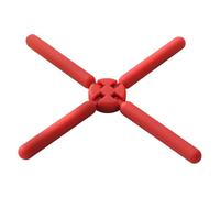 Silicone Heat Protection Trivet for the Kitchen - Cross Shaped Cookware Holder, Folding Pot Trivet - for Kitchen Worktop, Dining Table, Hot Dishes, Cooking, Baking, Roasting