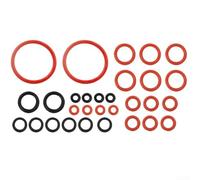 silicone, heat resistant up to 230C, black/red color code, prevents leaks, easy clean(30 sets)