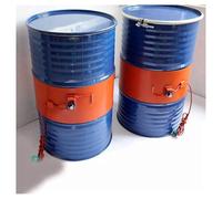 Silicone Heater Pad for Barrel,Band Pail Heater with Adjustable Thermostat,Drum Electric Heating Wrap Hot Heat Pad for Valves Instruments Grease Keg Heat,20L 860 * 200 800W