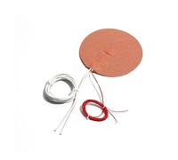 Silicone Heating Pad 110V/220V NTC 100K Thermistor Round Silicone Heating Pad Dia.170mm-300mm 200W-380W 3D Printer Heater Self-adhesive(Without Thermostat,220V_250W DIA.200)