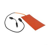 Silicone Heating Pad 12V 100W with Thermostat for Food Delivery Bag Pizza Warmer Orange Mat 152x304mm Fast Heat Distribution Safe Temperature Control Flexible Power Cord