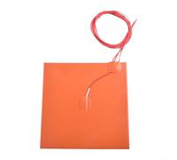 Silicone Heating Pad 200x200mm 12V 200W for Heated Bed, High Resistant to 200°C, Fast Heating Element with Double-Sided Tape