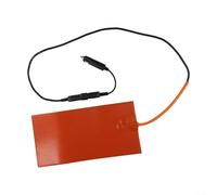 Silicone Heating Pad Mat 12V 100W with Built in Temperature Control Thermostat, Suitable for Food Delivery Bags and Hot Food Heating Pads